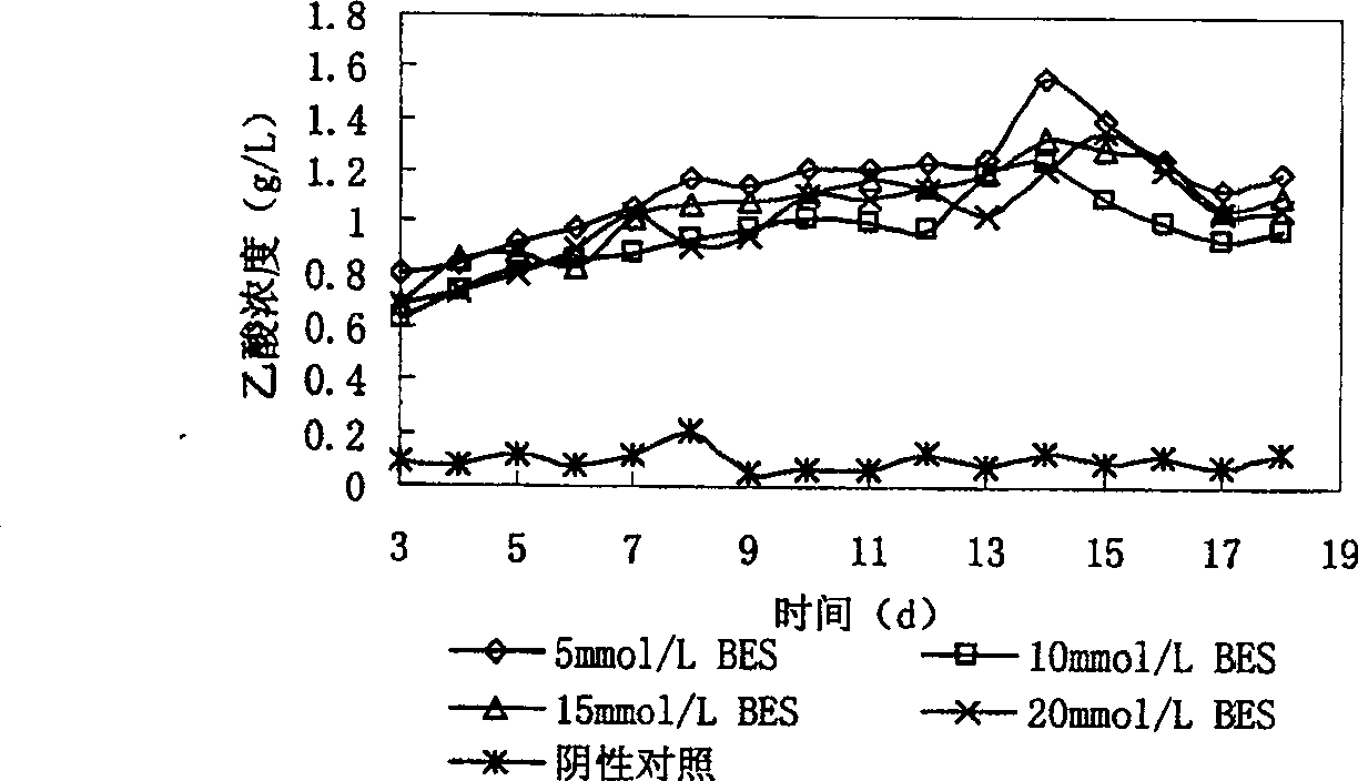 Oriented production of acetic acid in sludge anaerobic fermentation by methane-bacterium specific inhibitor