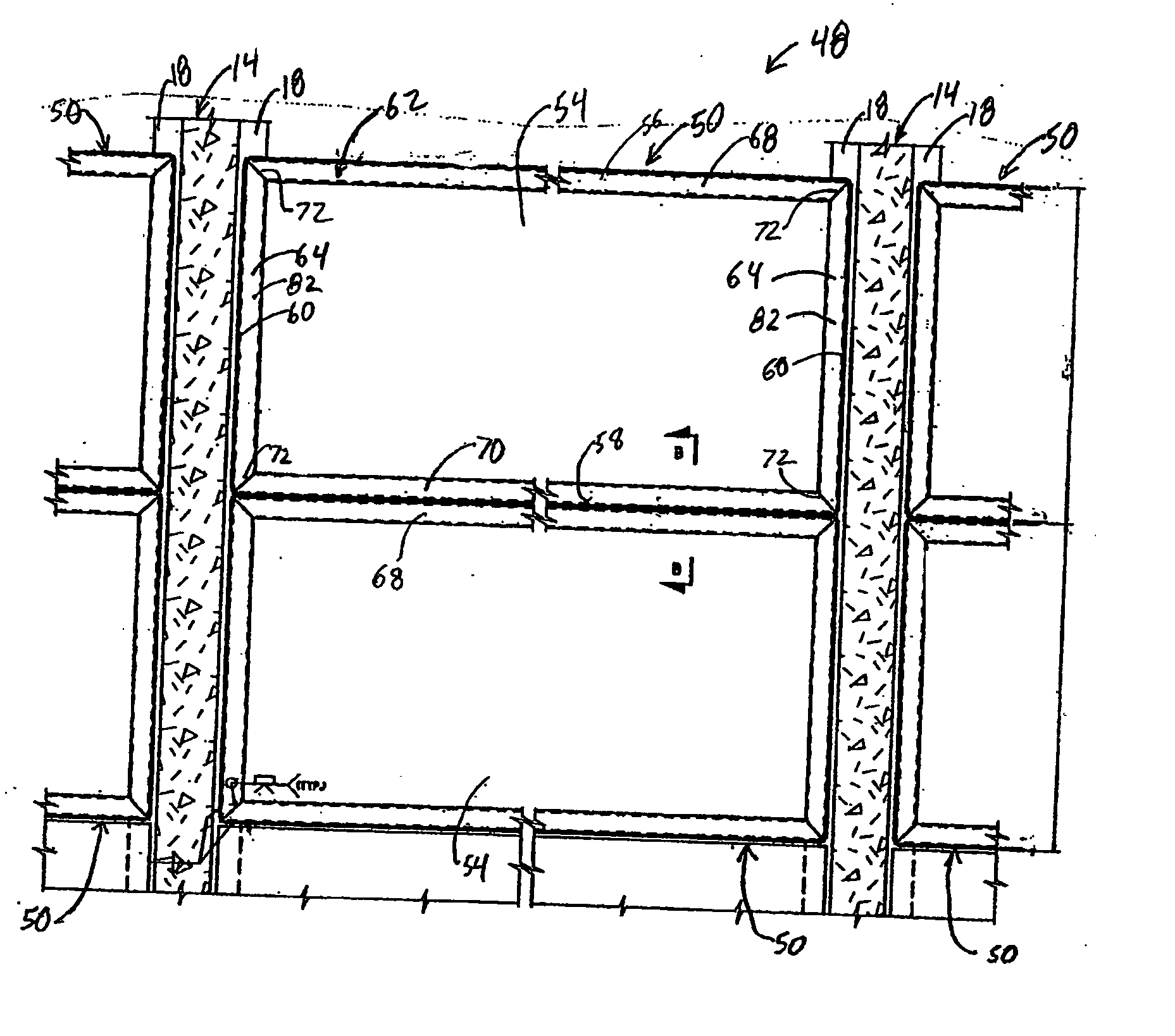 Panel assembly for traffic noise barrier wall