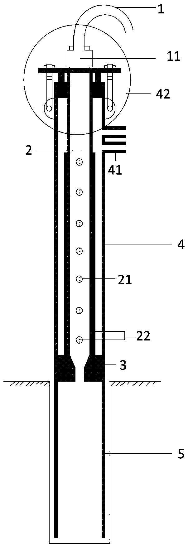 A filter press grouting device and grouting method for soft ground