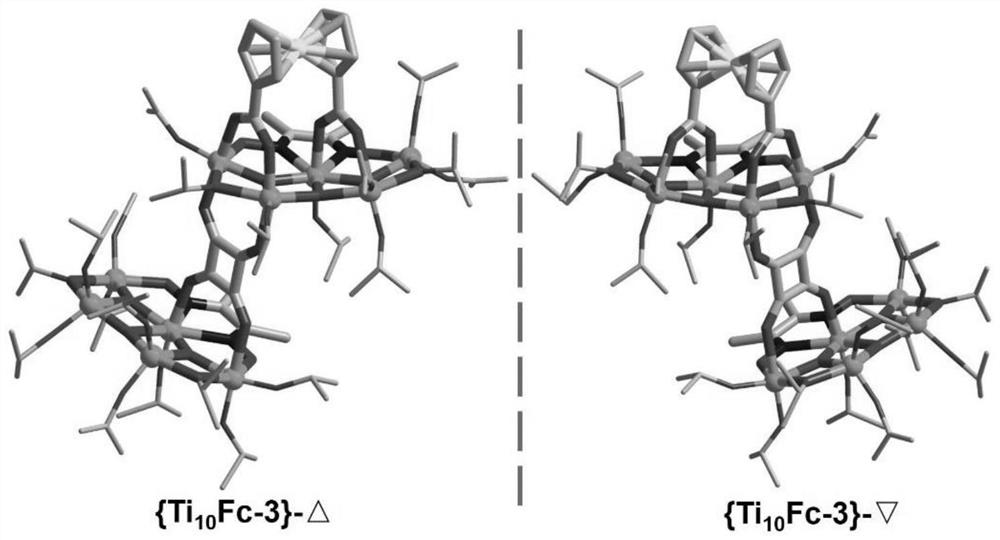 Preparation and application of chiral titanium oxygen cluster capable of serving as chiral building unit