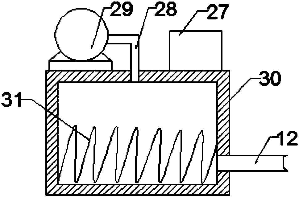 Continuous integral plastic waste recovery and processing device