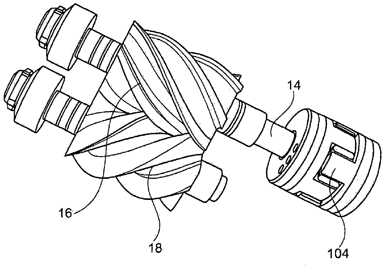 Screw compressor for a utility vehicle