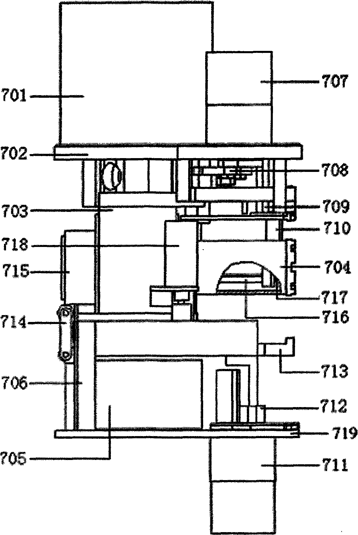 Geological borehole wall rock strain measurement device