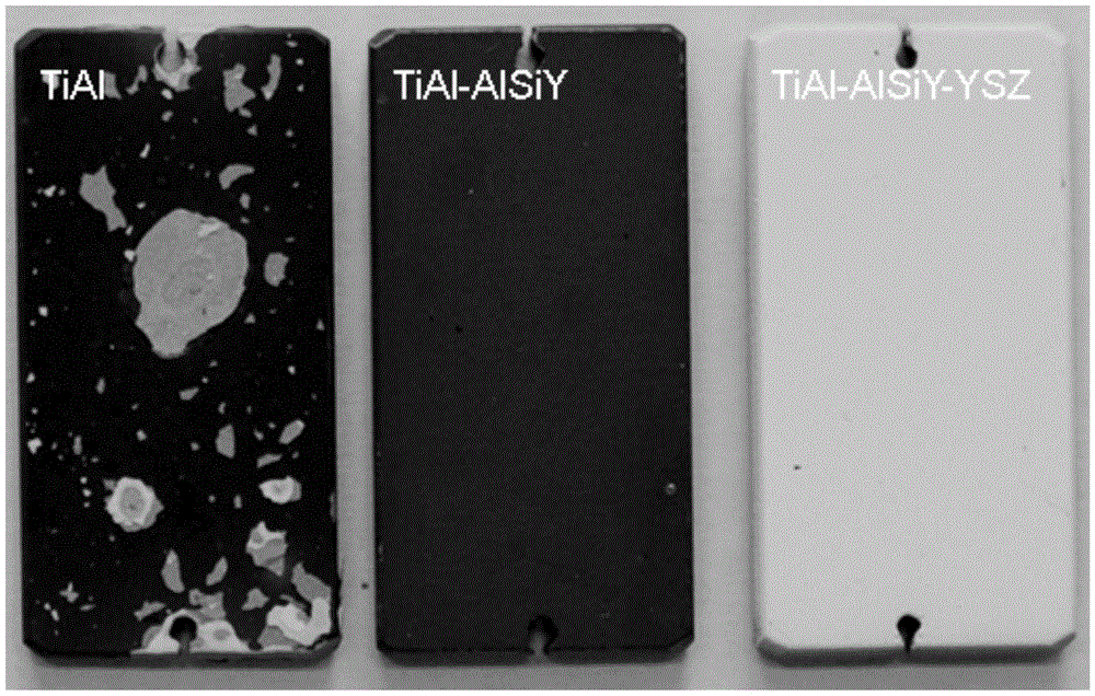 Coating improving oxidation resistance of TiAl alloy and preparing method of coating