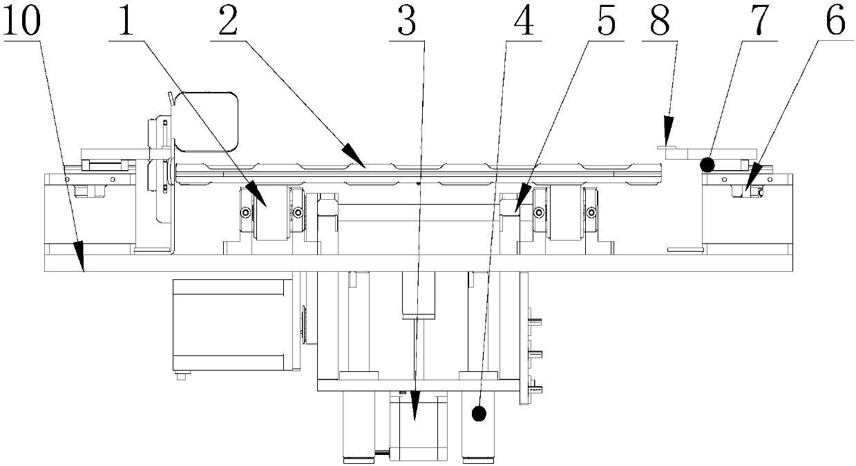 Material tray placing and storing device and production line