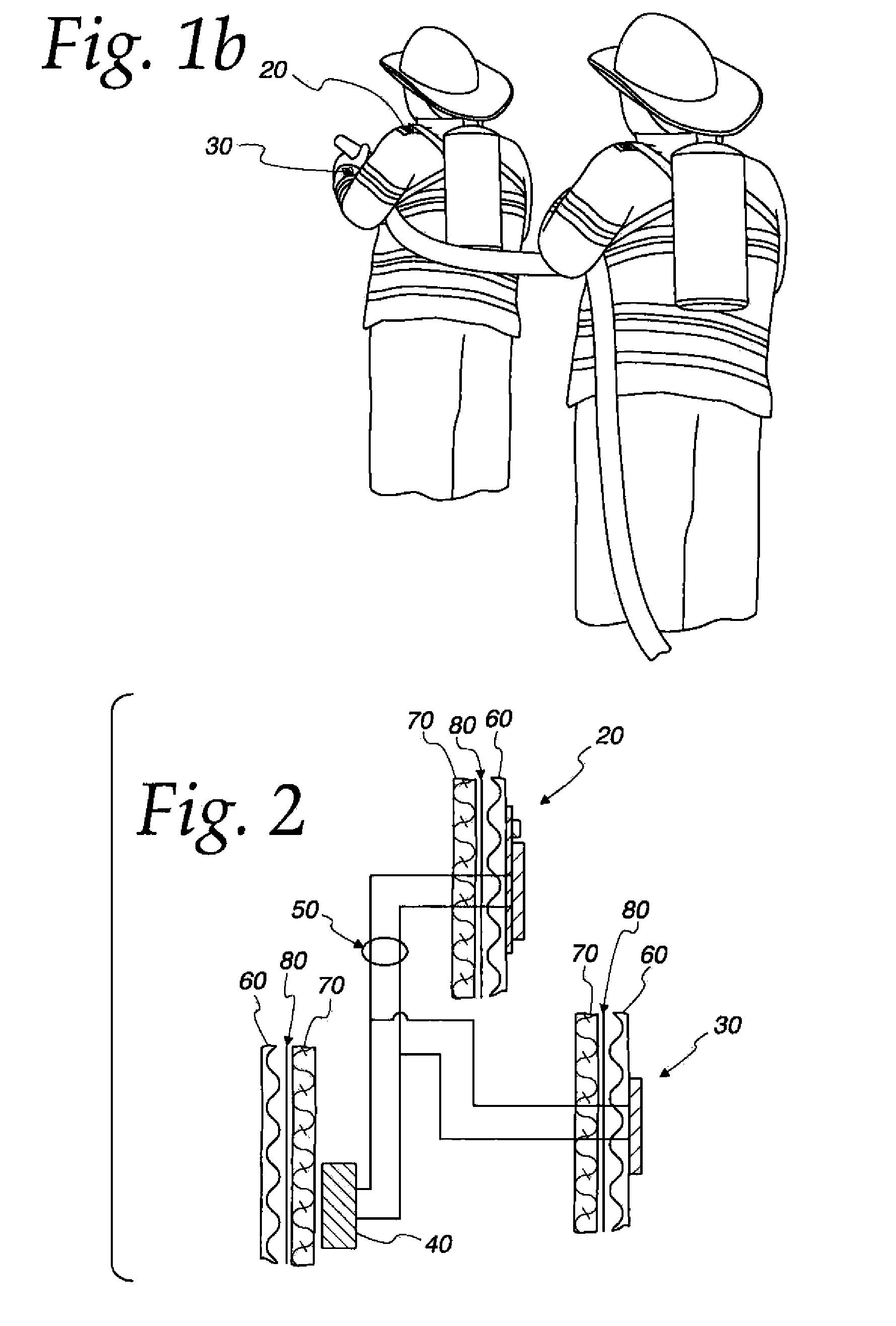 Sensor equipped flame retardant clothing