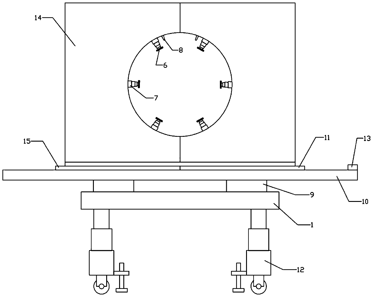 Derusting device for outer surface of water conservancy construction pipeline and using method thereof