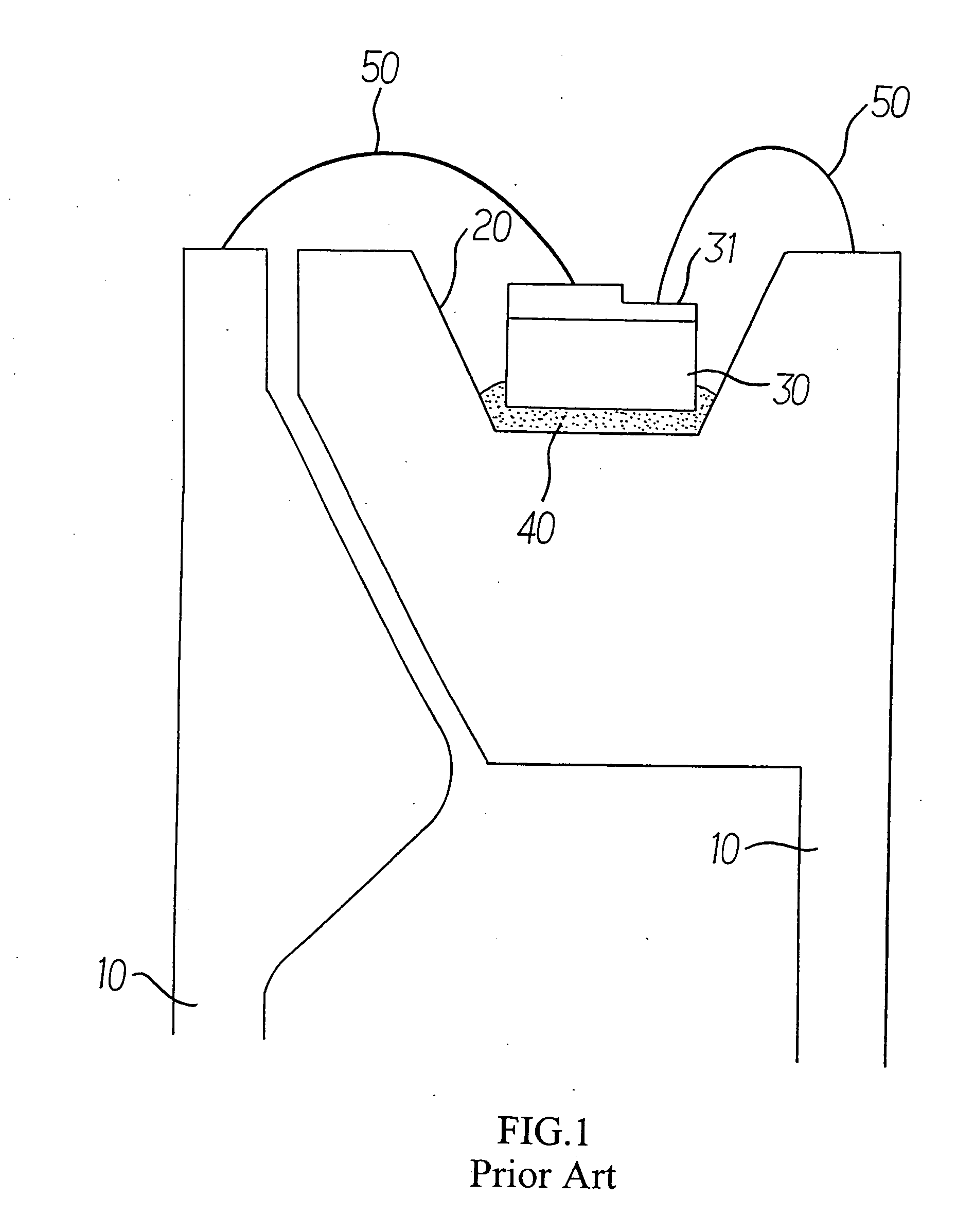 LED chip capping construction