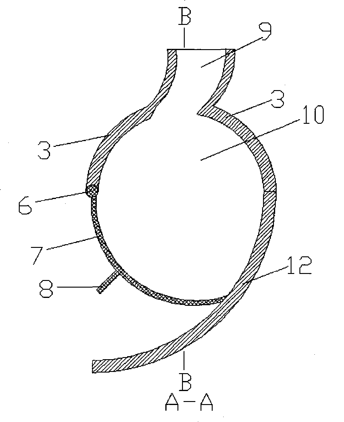 Exhausting pipe volume-adjustable turbocharging system with baffle shaft at side