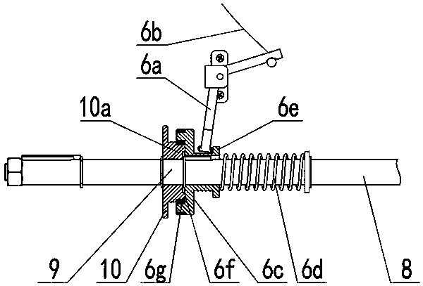 Travelling type field-operation optical cable extension and retraction frame