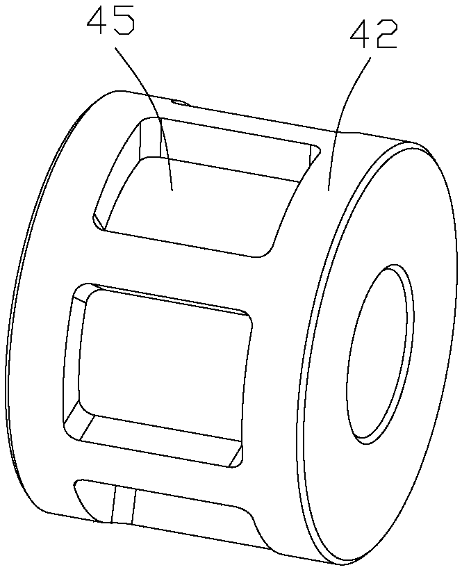 Ultra-fine dynamic classification discharge device of dry ball mill system