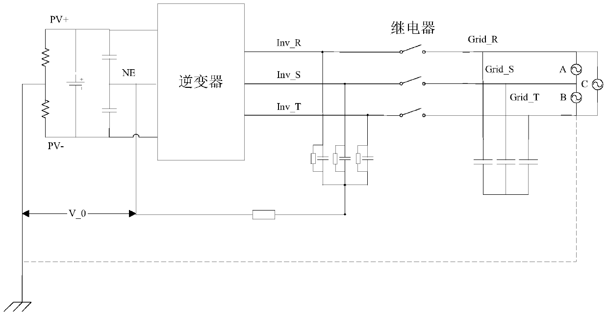 A detection method and device for an inverter grid-connected AC relay