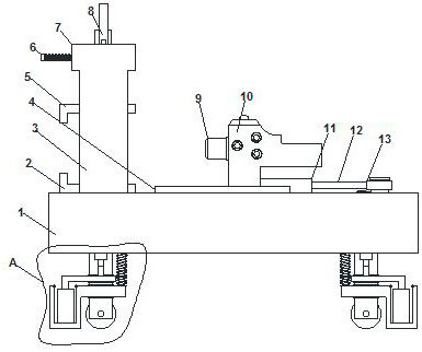 Machining device for parking garage gearbox shell