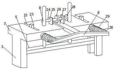 Machining device for parking garage gearbox shell