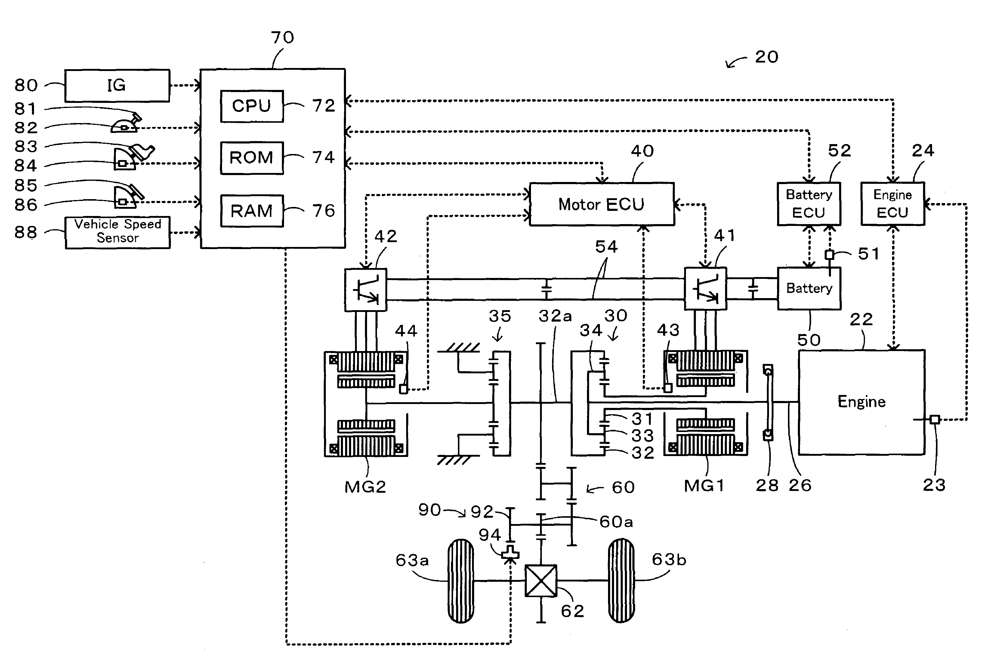 Vehicle, driving apparatus and control method of both