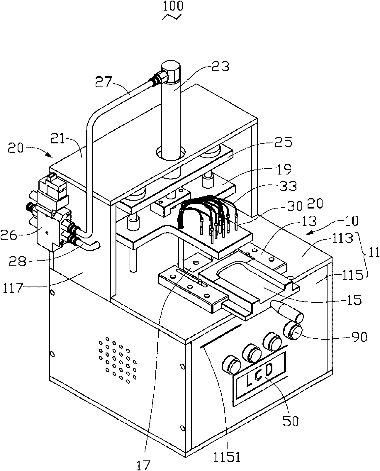 Impedance test device