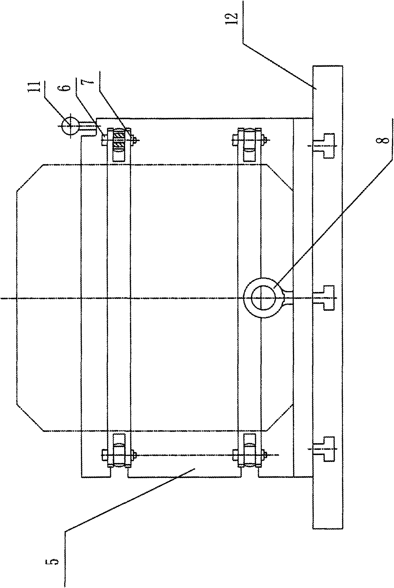 Operating method for grinding periphery of thin-wall part