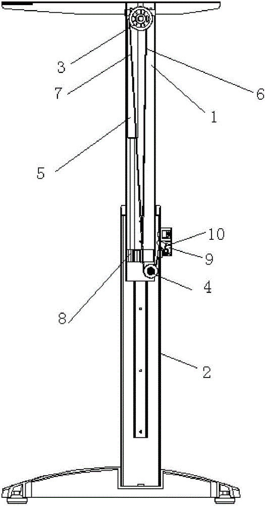 Protection mechanism for preventing desktop from descending under stress