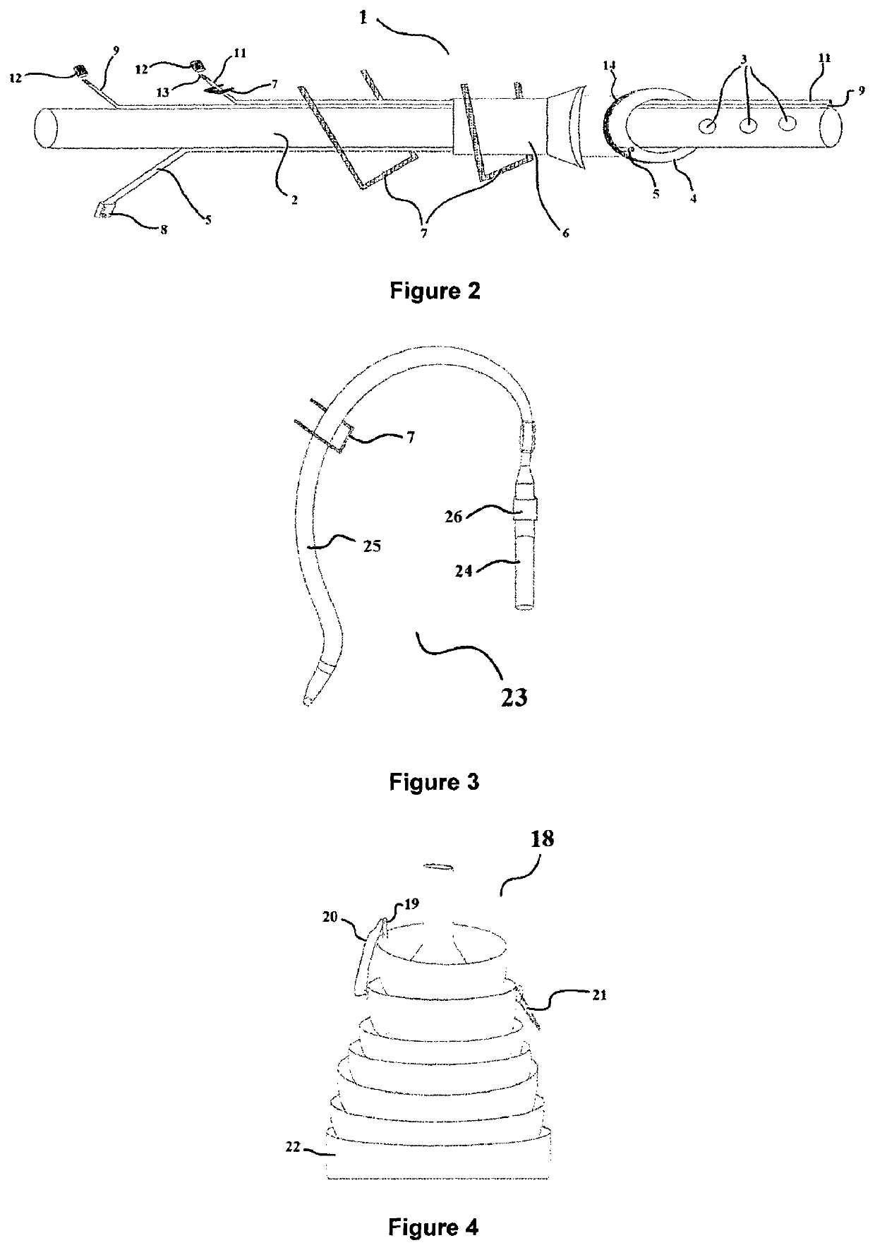 Pleural drainage set and pleural drainage method