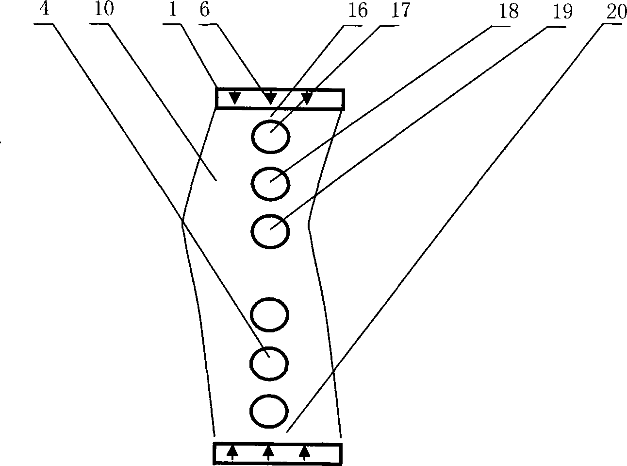 A tubular leaching method and device for solid powder