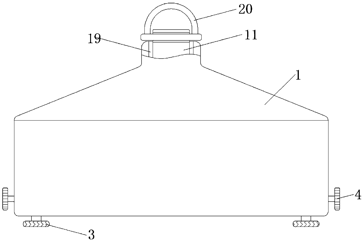 An engineering acceptance device for brick-concrete structure buildings