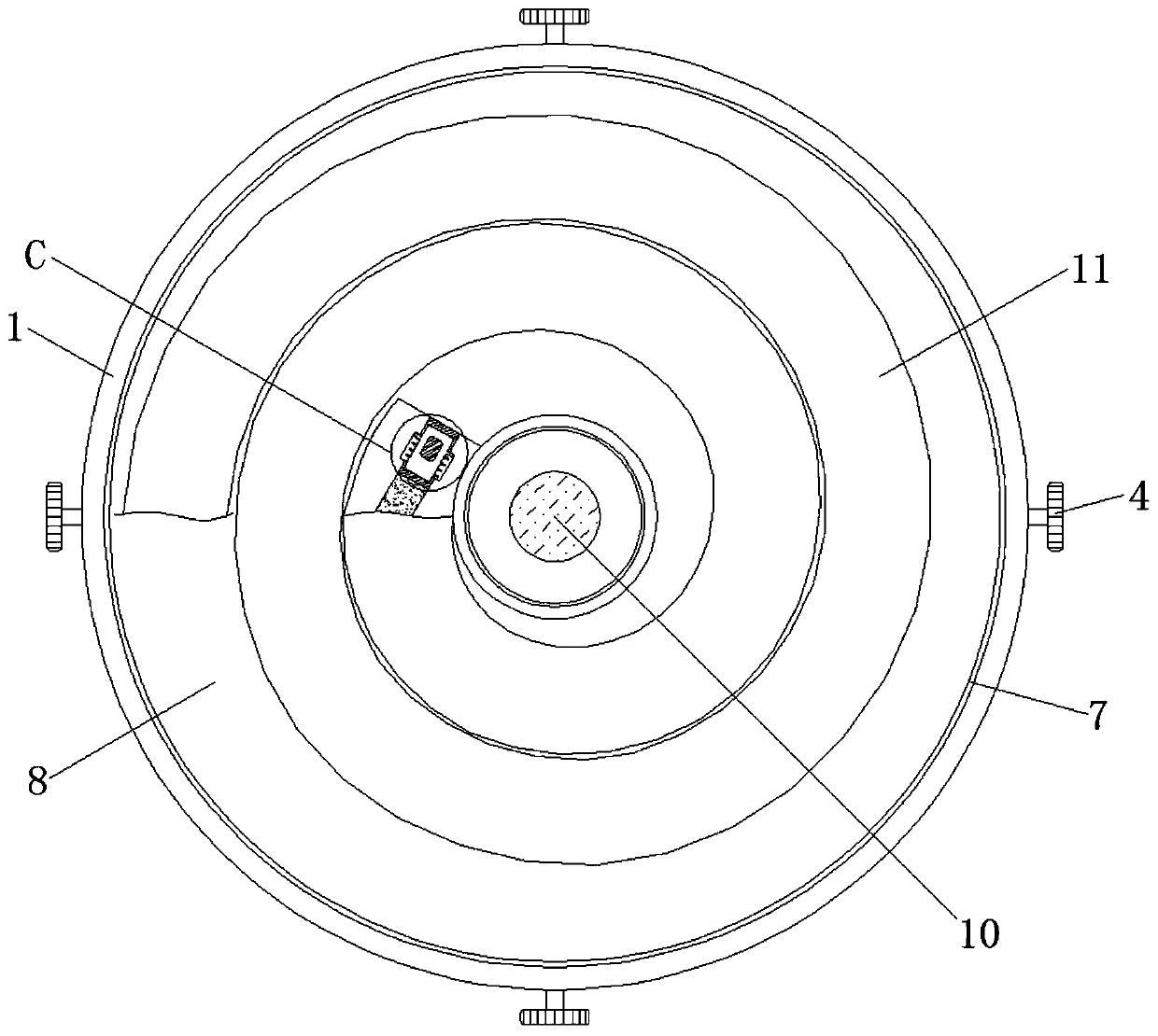 An engineering acceptance device for brick-concrete structure buildings