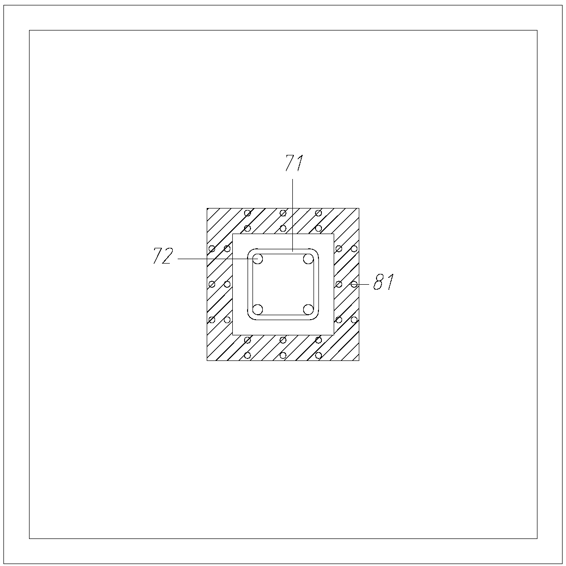 Anti-seismic foundation applied to subway and construction method