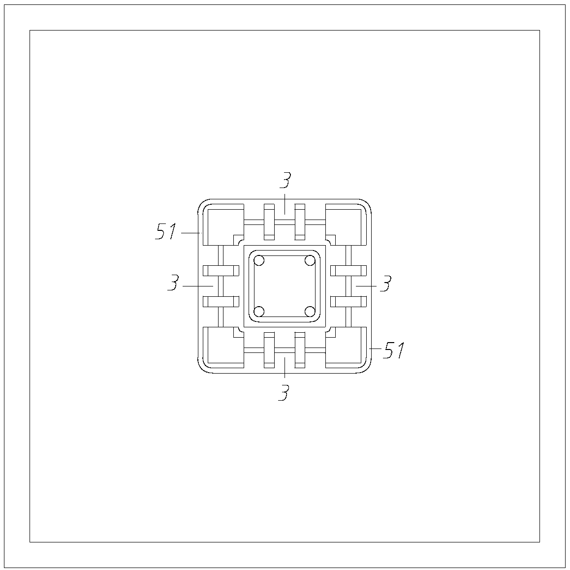 Anti-seismic foundation applied to subway and construction method