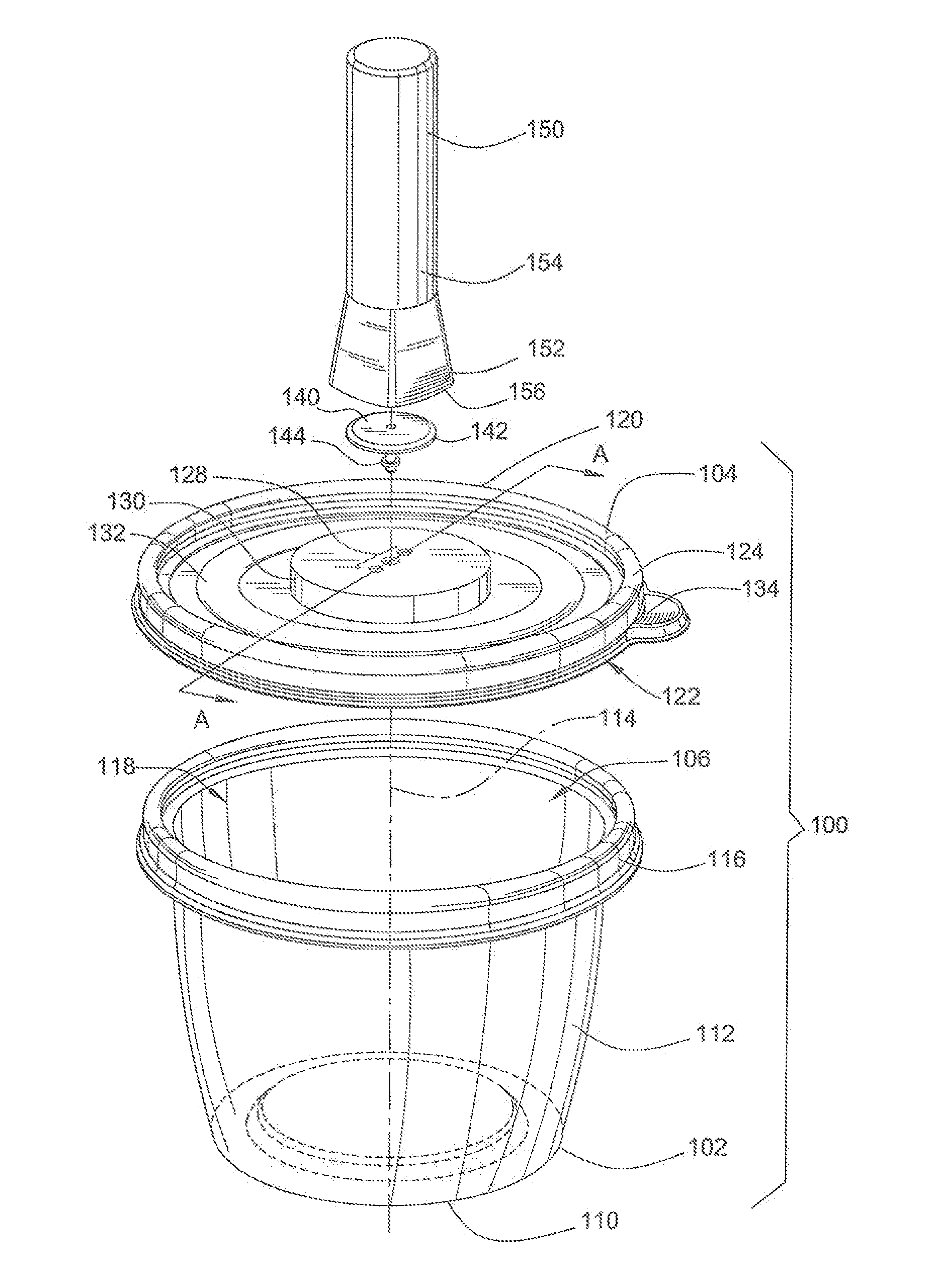 Vacuum storage container