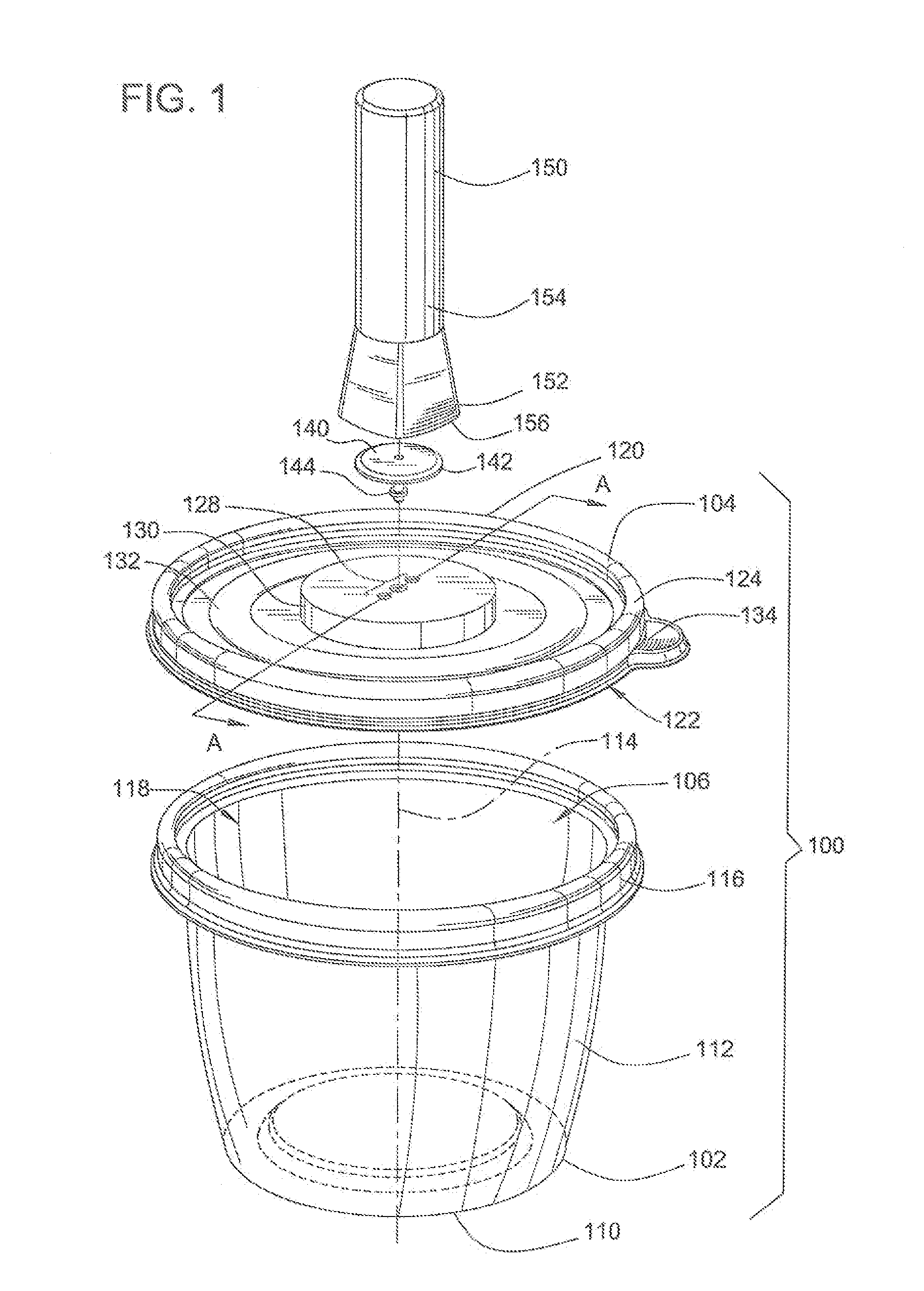 Vacuum storage container