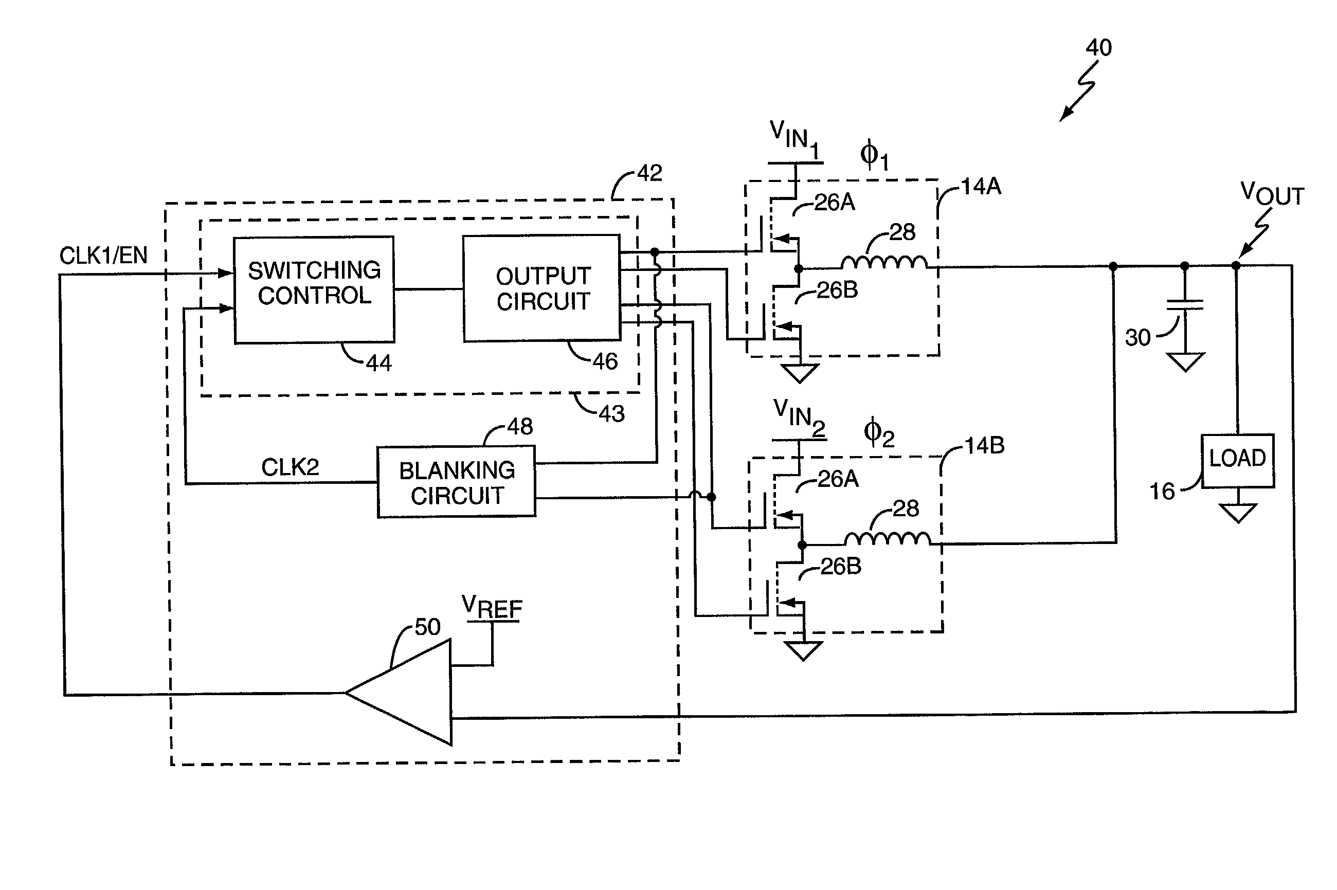 Self-clocking multiphase power supply controller