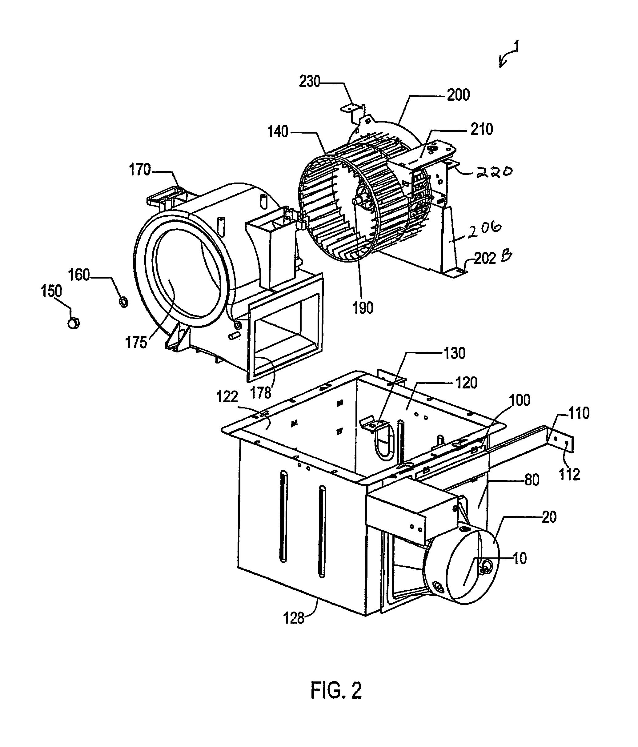 80/90 CFM bath fan with telescoping side extension brackets and side by side motor and blower wheel