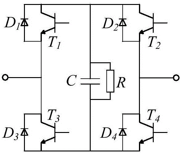 Cascade full-bridge direct-current circuit breaker low-voltage equivalent test circuit and detection method thereof