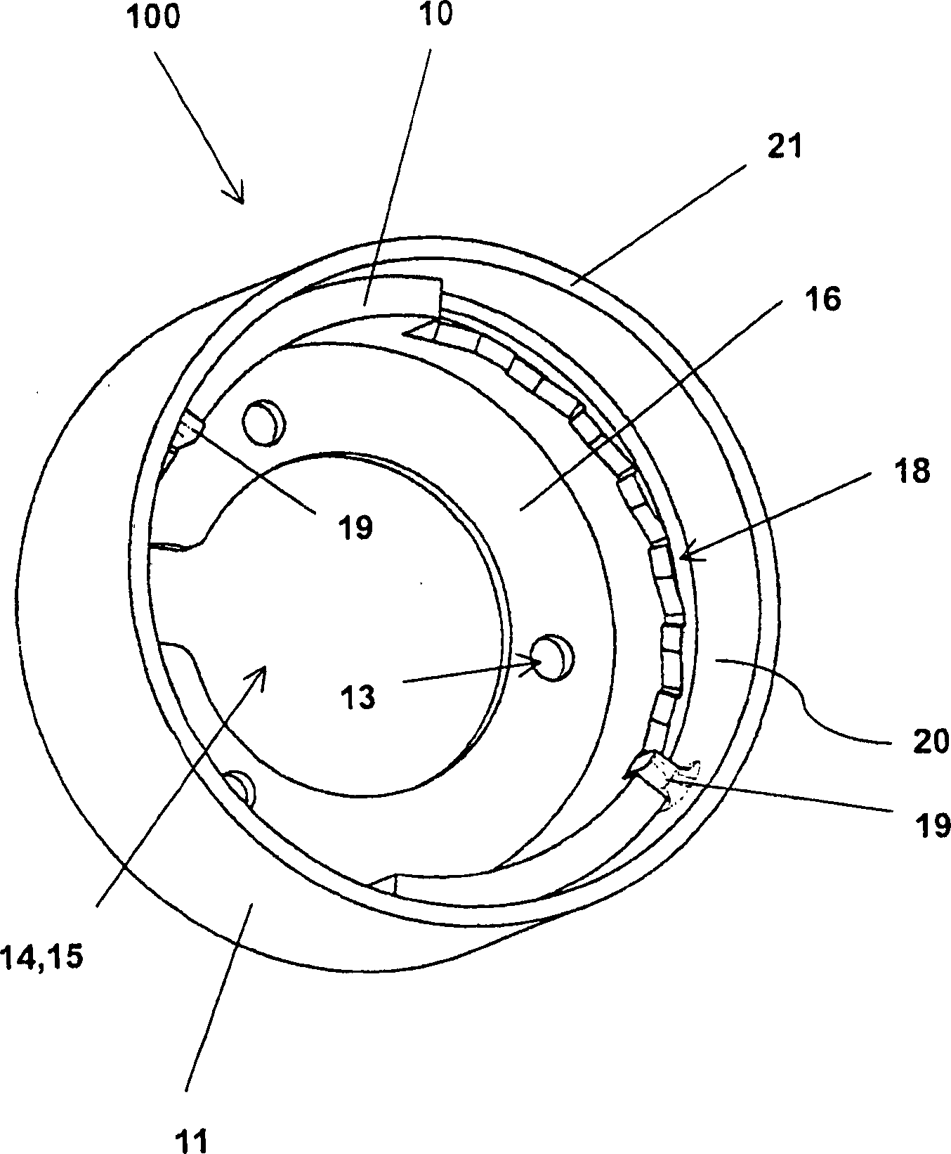 Trimming device with a reel protector