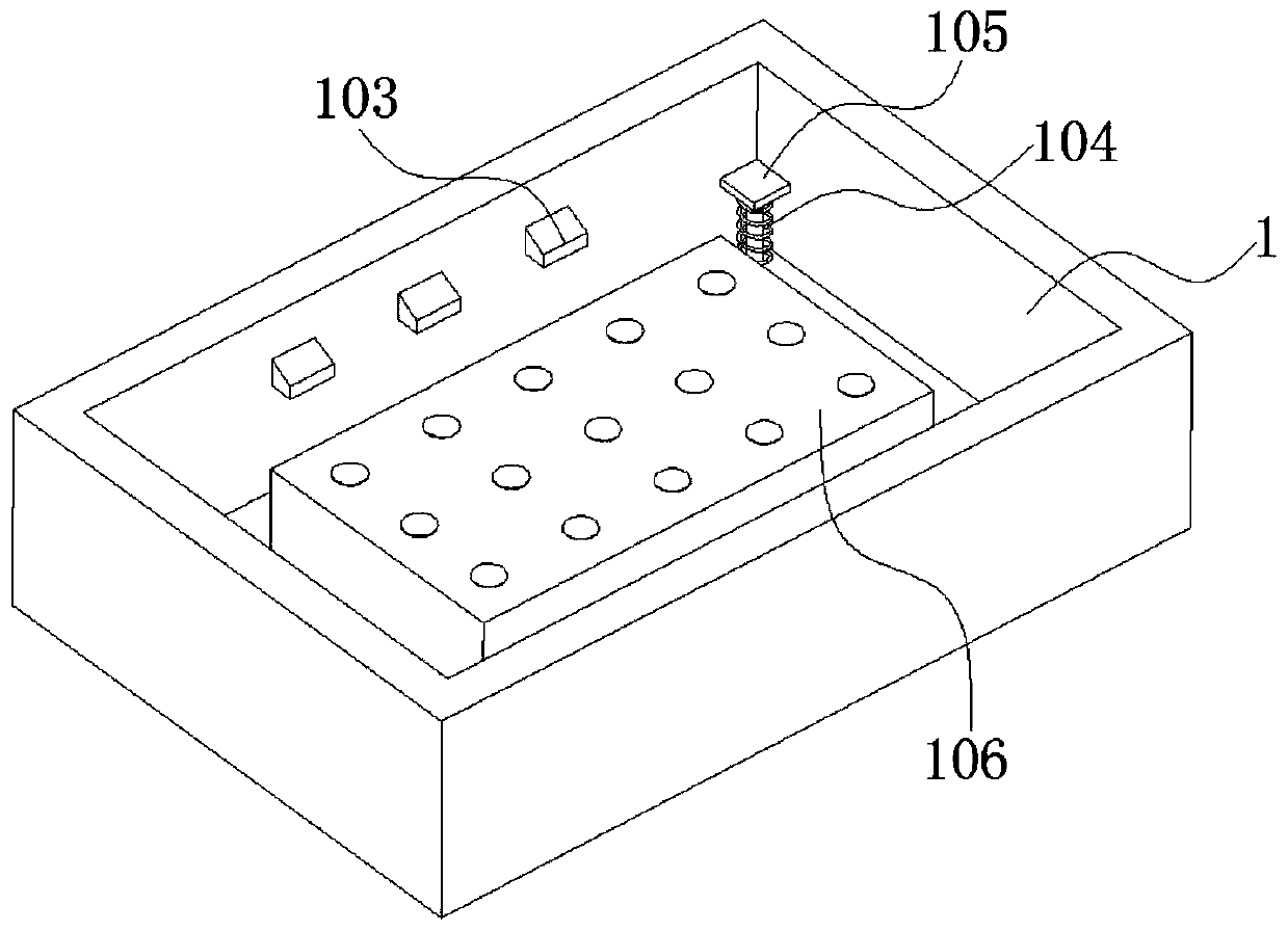 Support assembly for LED chip packaging