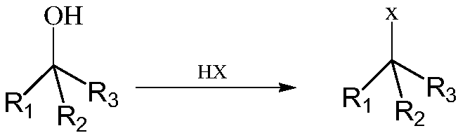 Process for preparing alcohol substance by hydrolyzing metal organic product