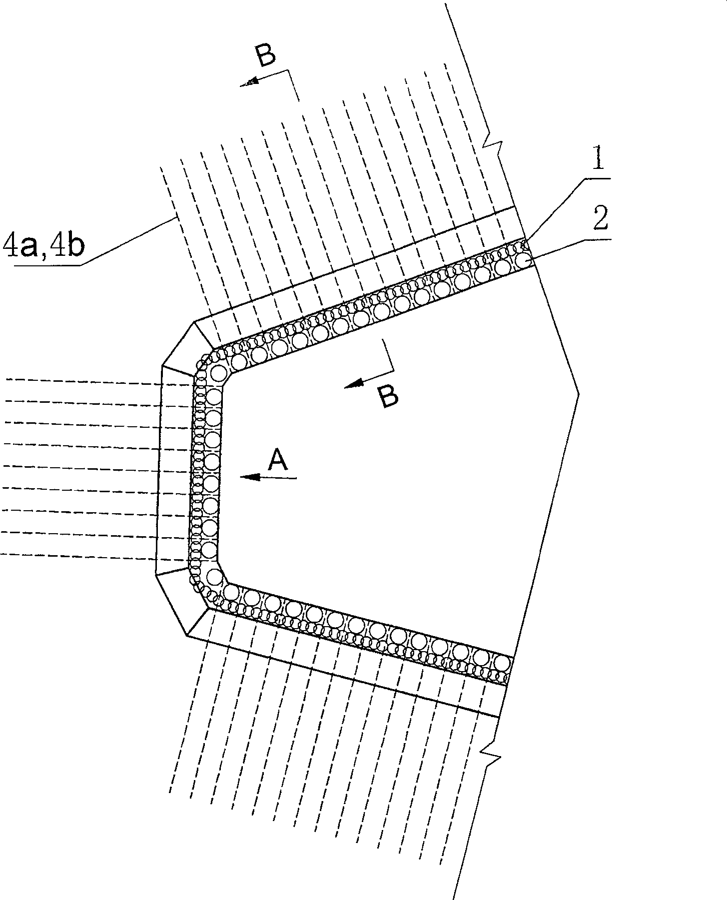 A pile-anchor foundation ditch supporting construction method