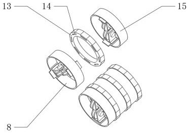 Straightening device for reinforcing steel bar machining