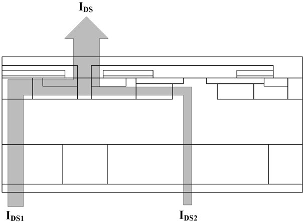 Silicon carbide MOSFET of integrated grid-controlled diode with high surge current resistance