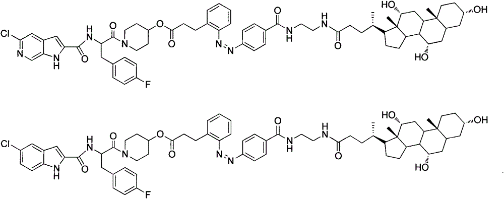 Glycogen phosphorylase inhibitor bile acid derivatives containing azo bond, preparation method and medical application thereof