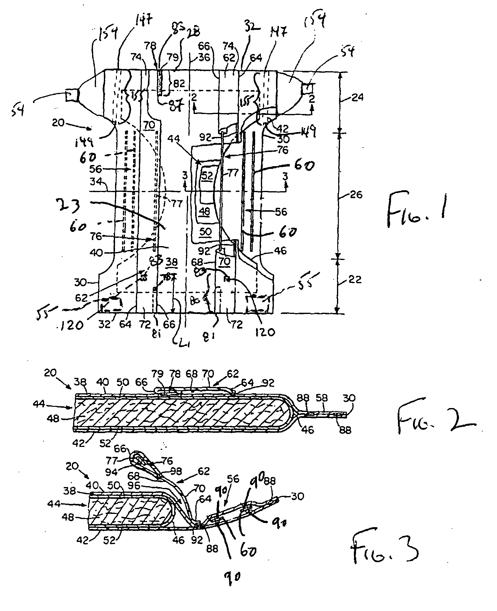 Absorbent article including barrier leg cuff structure and absorbent core with superabsorbent material