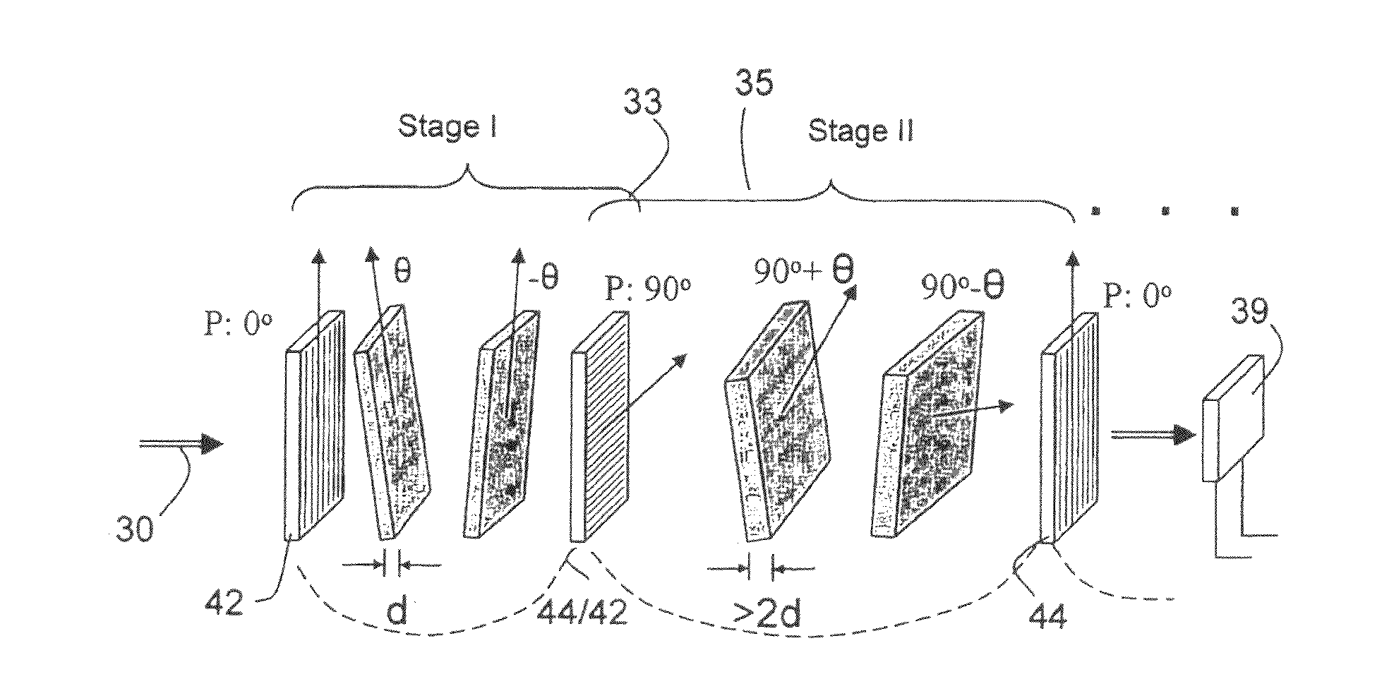 Short wave infrared multi-conjugate liquid crystal tunable filter