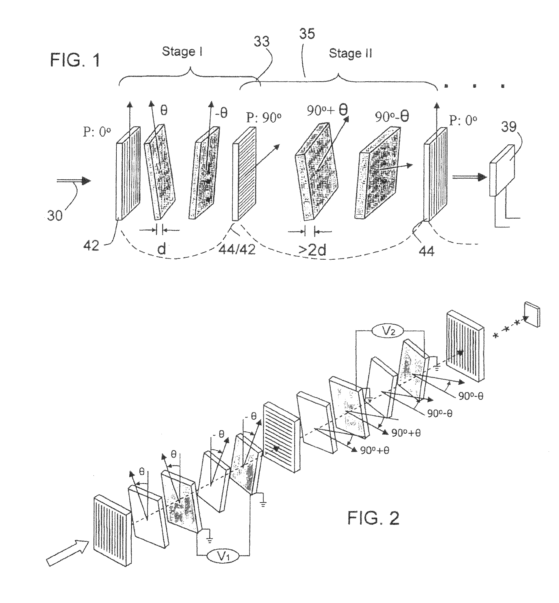 Short wave infrared multi-conjugate liquid crystal tunable filter