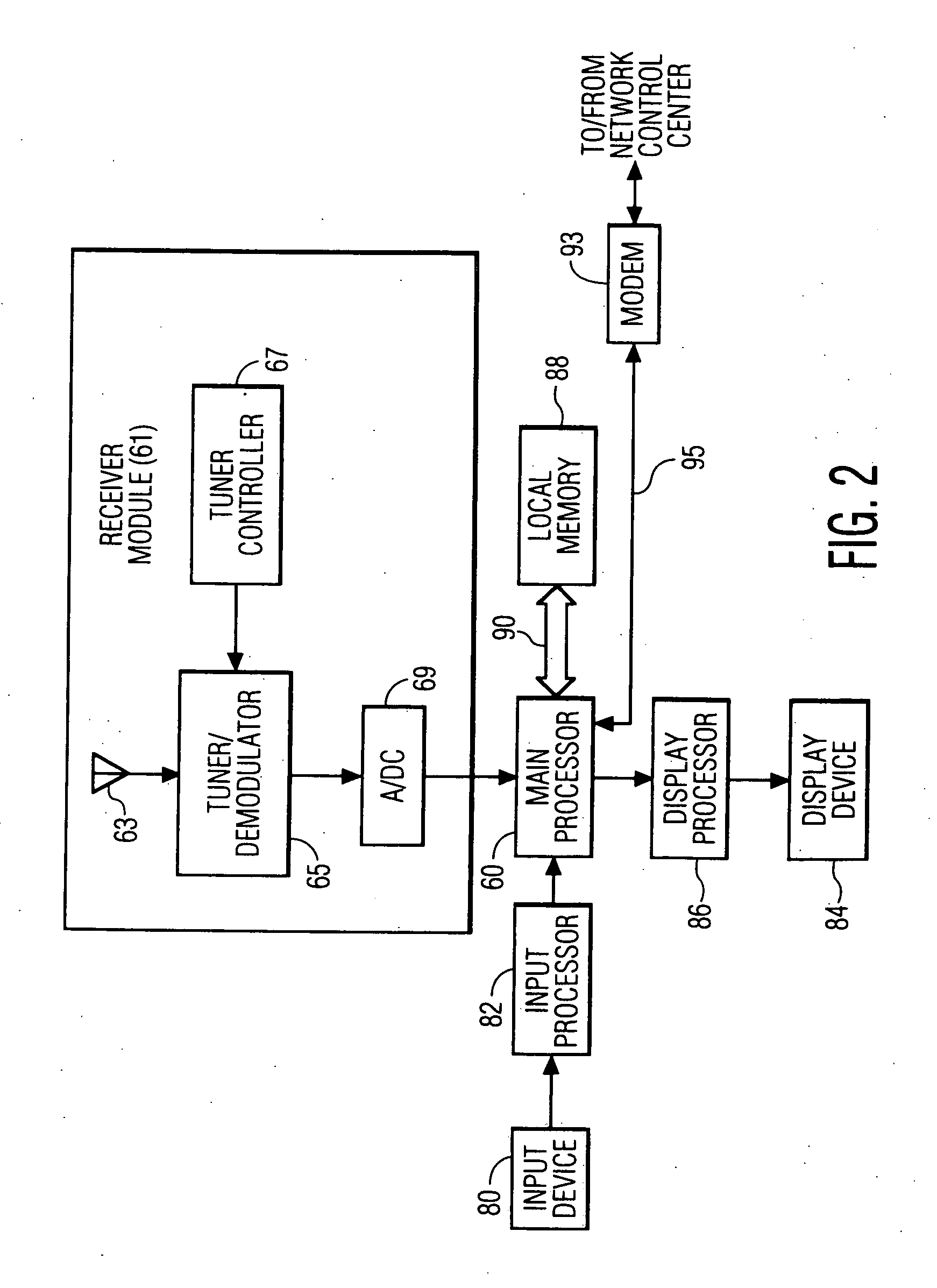 System for broadcasting software applications and portable data communications device for use in such a system