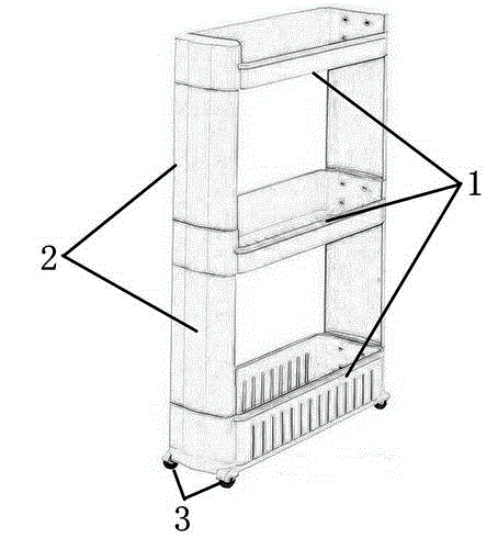 Movable gap storage rack