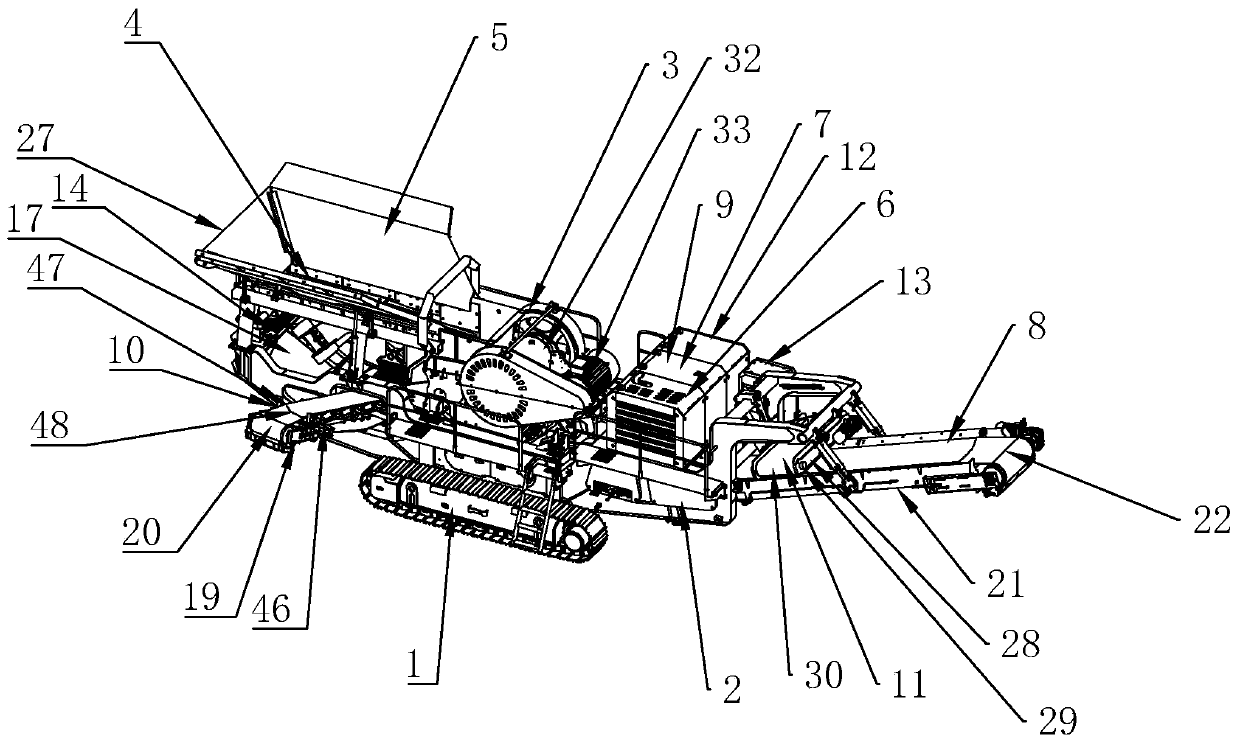 Novel movable jaw integrated crushing station