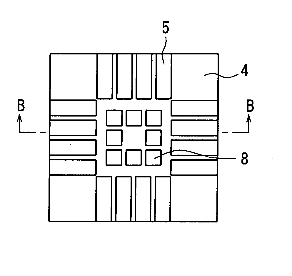 Resin-encapsulated semiconductor device and lead frame, and method for manufacturing the same