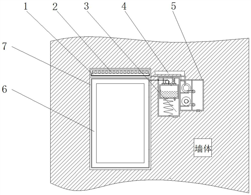 Casement window with emergency ventilation function for kitchen and method