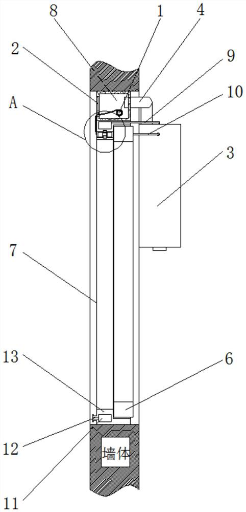 Casement window with emergency ventilation function for kitchen and method