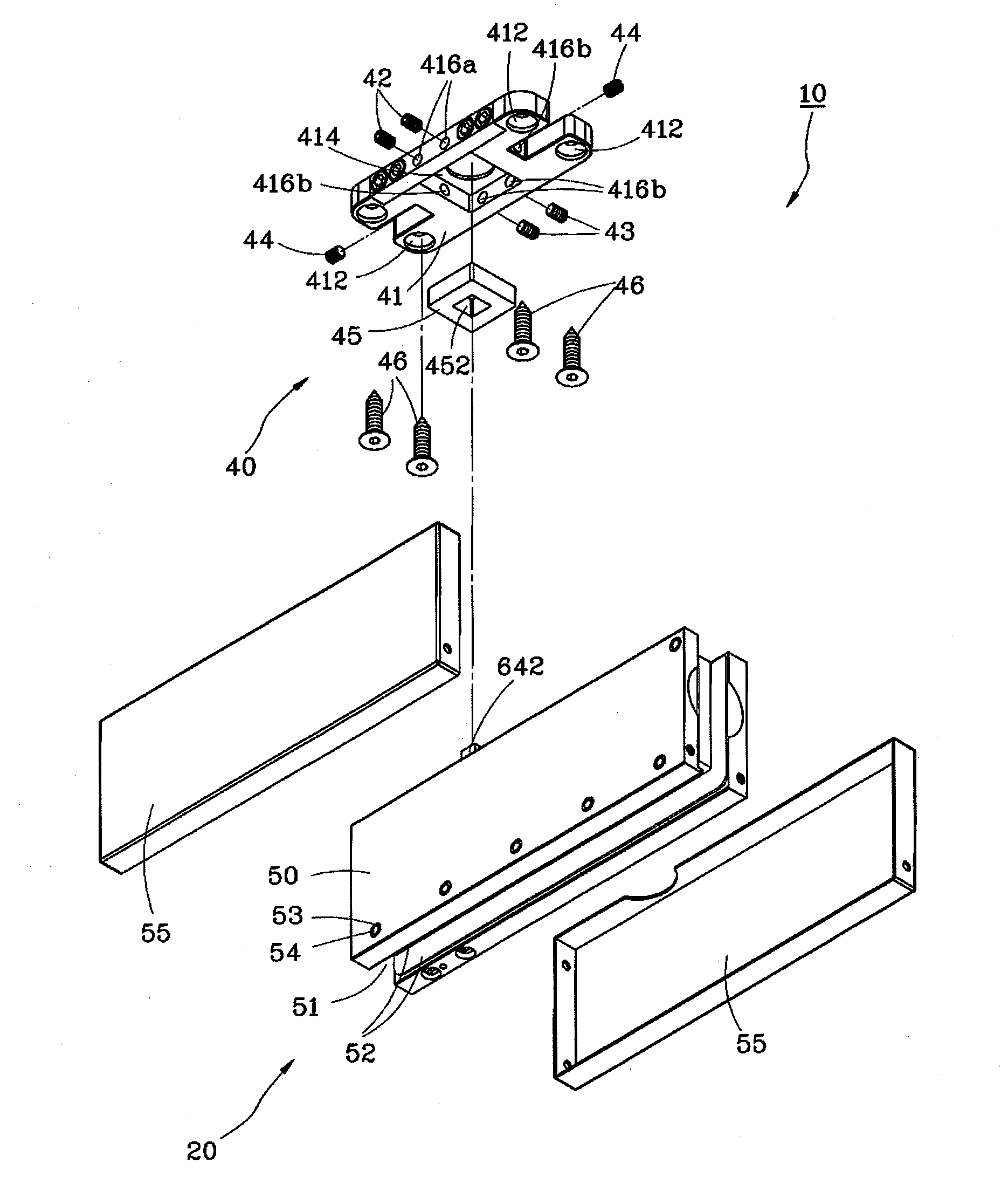 Patch fitting with auto-return function